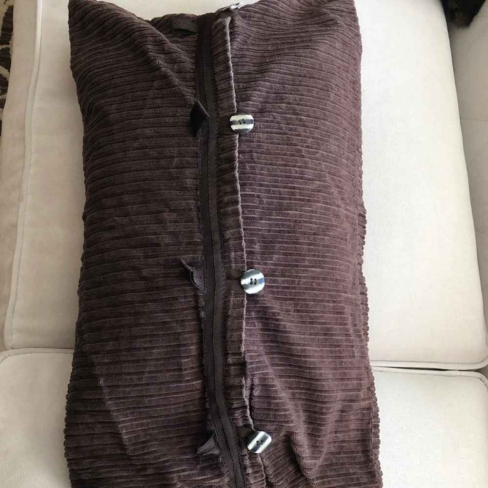 Brown Corduroy Pillow Cover Set